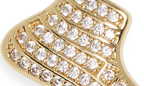 Leith Pavé Cz Sneaker Pendant Necklace In Gold