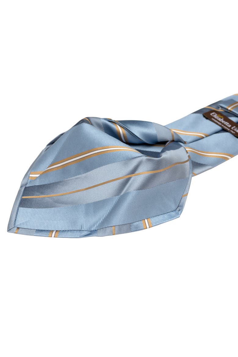 Toledo - Extra Long Silk Jacquard Tie for Men, Alternate, color, Blue