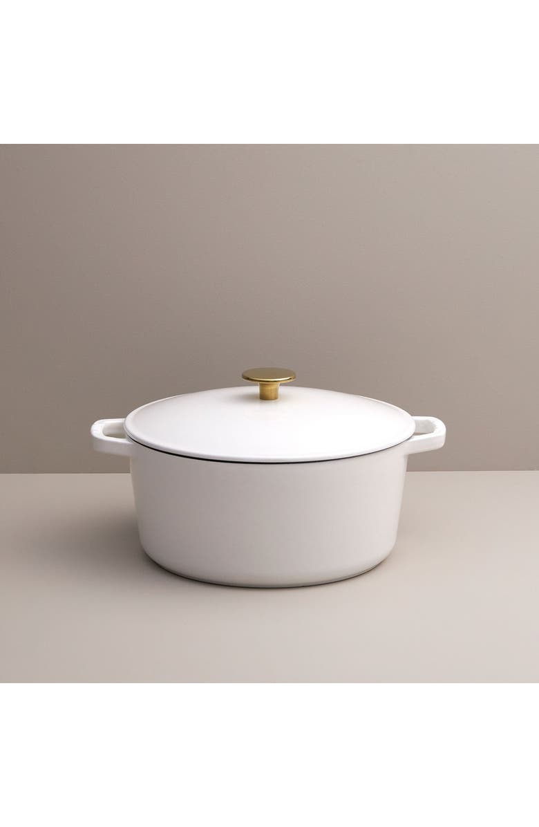 KANA 5.5 Quart Dutch Oven, Main, color, White