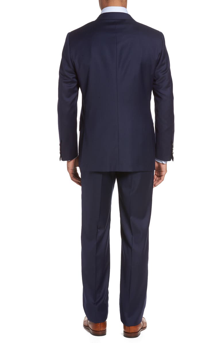 Hickey Freeman Classic B Fit Loro Piana Wool Suit, Alternate, color, 