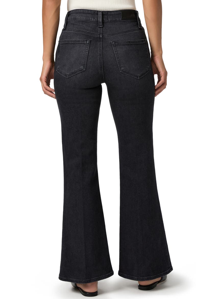 Marlow High Waist Skimmer Flare Jeans, Alternate, color, INK BLACK