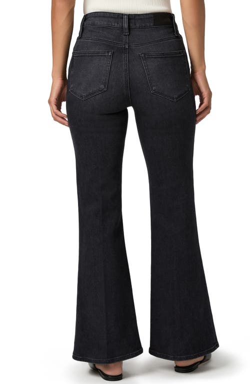 Paige Marlow High Waist Skimmer Flare Jeans In Black
