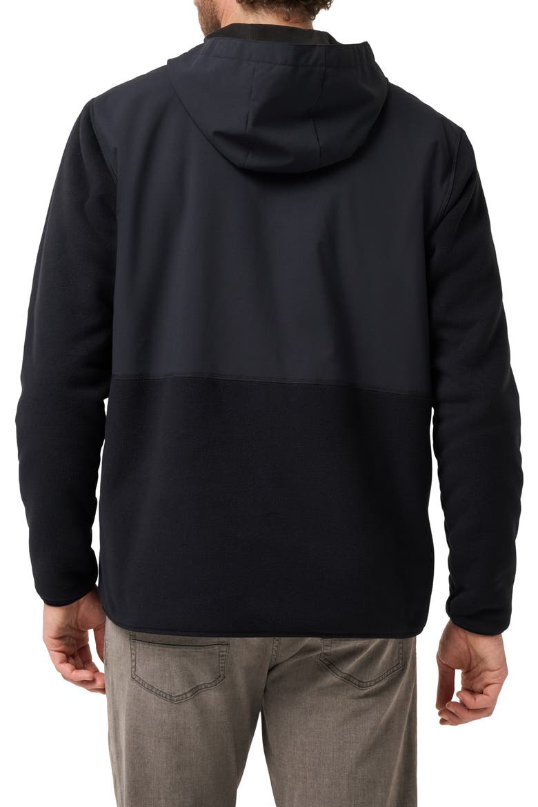 Drift Fleece Half Zip Jacket, Alternate, color, BLACK