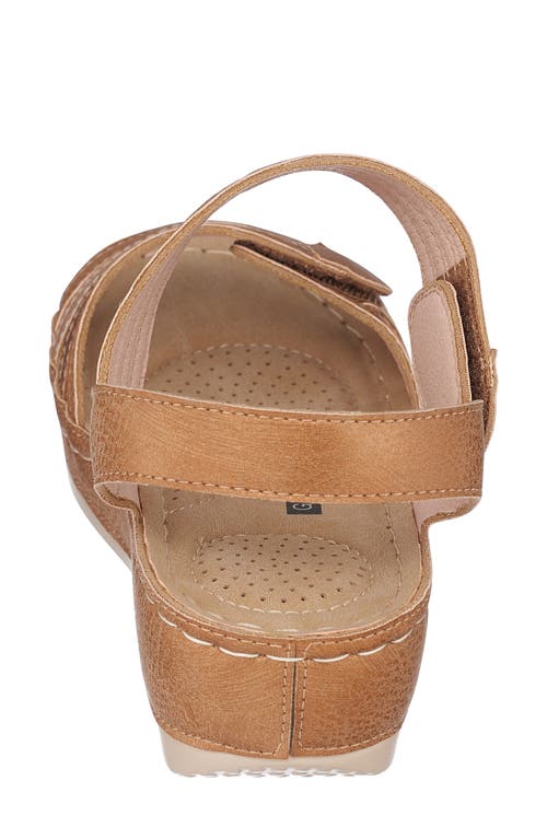 Gc Shoes Women's Samar Wedge Sandals In Tan