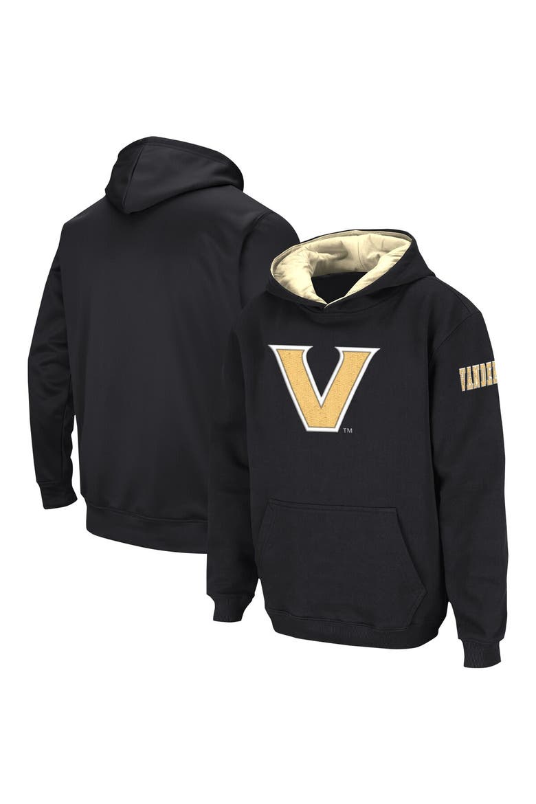 Youth Colosseum  Black Vanderbilt Commodores Big Logo Pullover Hoodie, Alternate, color, Black