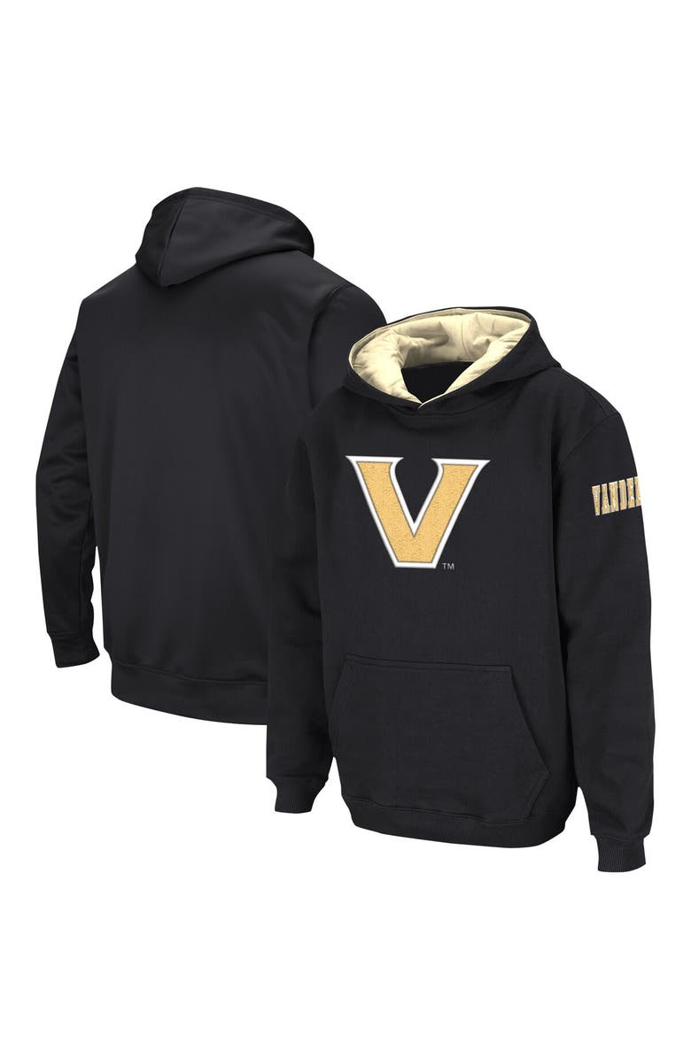 COLOSSEUM Youth Colosseum Black Vanderbilt Commodores Big Logo Pullover Hoodie, Alternate, color, Black