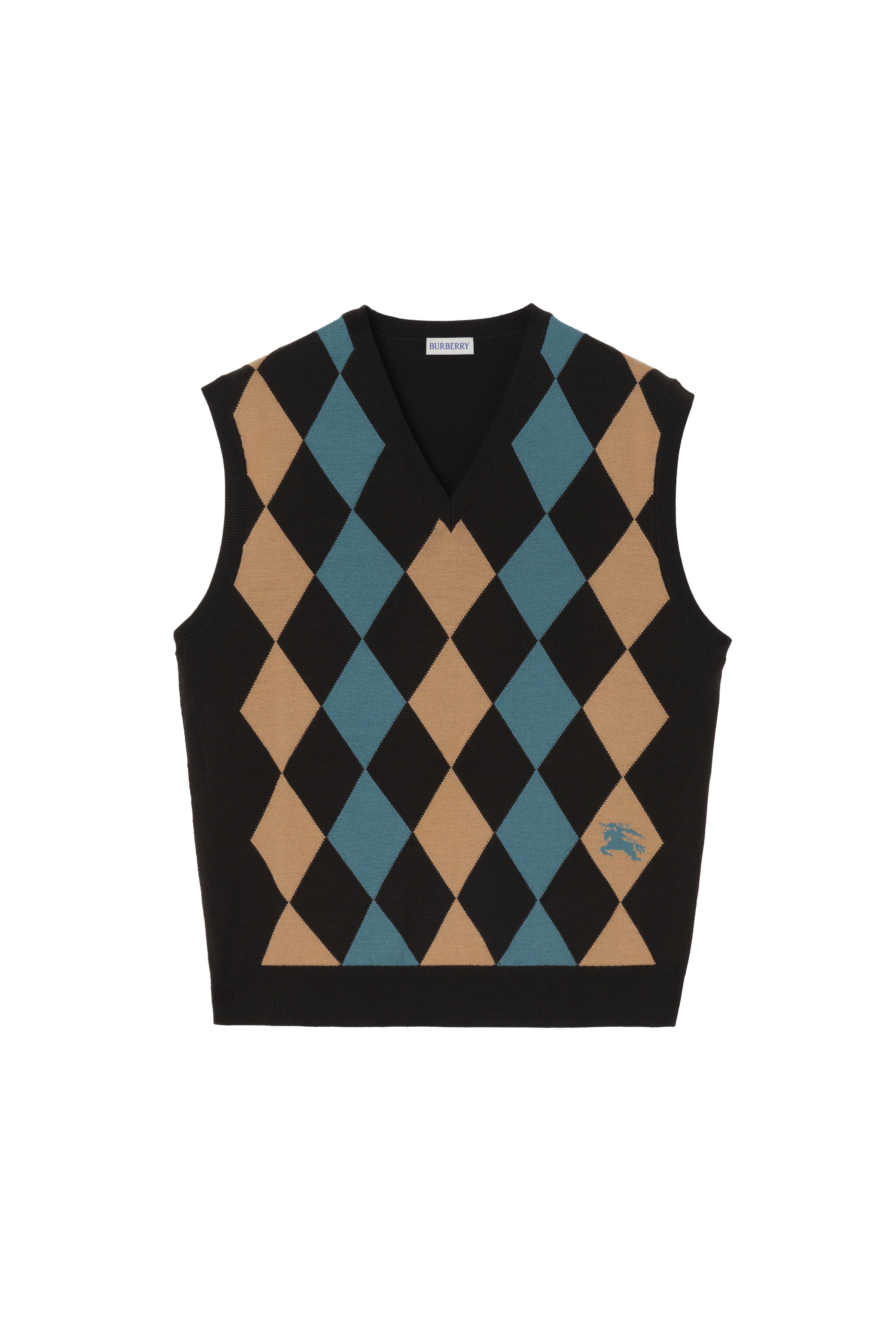 Argyle Wool Sweater Vest - image 2