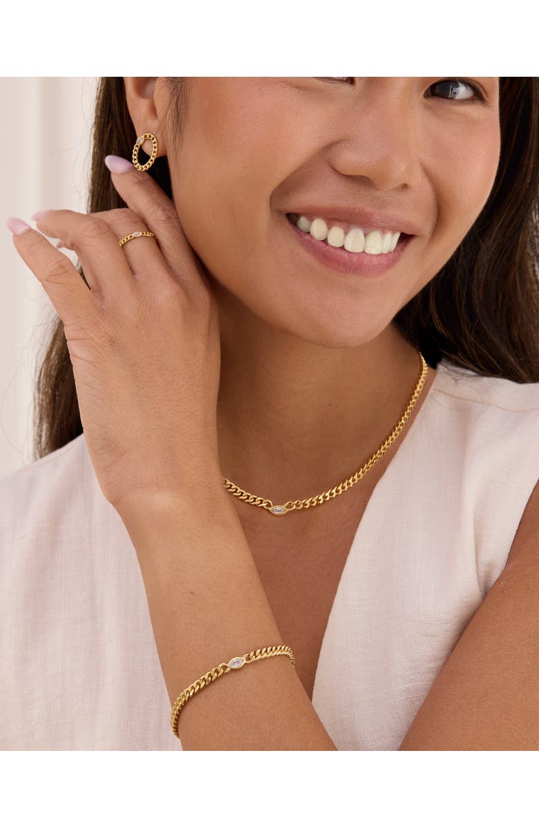 Sara Patino Cassia Curb Chain Bracelet, Alternate, color, Gold