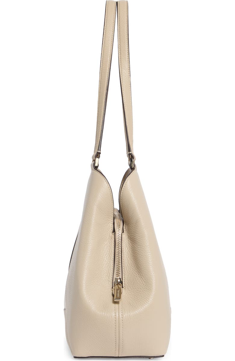 Kate Spade New York lena colorblock leather shoulder bag, Alternate, color, Light Sand Multi