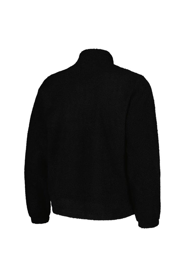 Men's G-III Sports by Carl Banks Black Wisconsin Badgers Pinch Runner Half-Zip Top, Alternate, color, Black