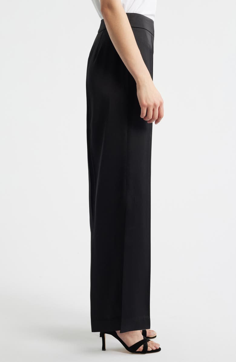 Elie Tahari The Gina Ankle Wide Leg Pants, Alternate, color, Noir