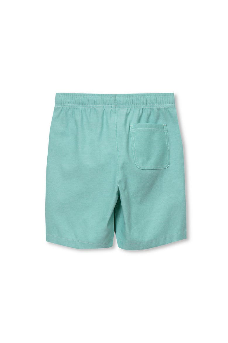 Boys Oxford Pull On Shorts, Alternate, color, Teal