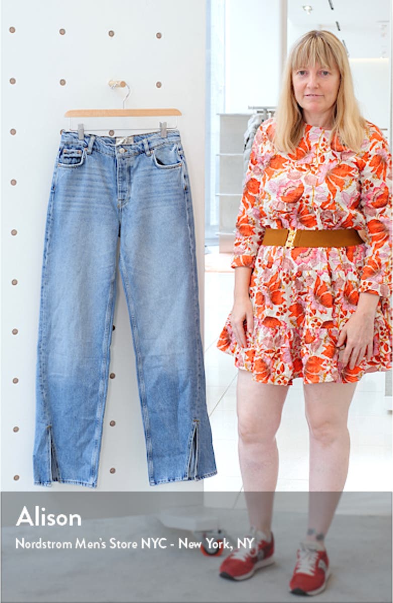 We the Free High Waist Slit Hem Jeans, sales video thumbnail