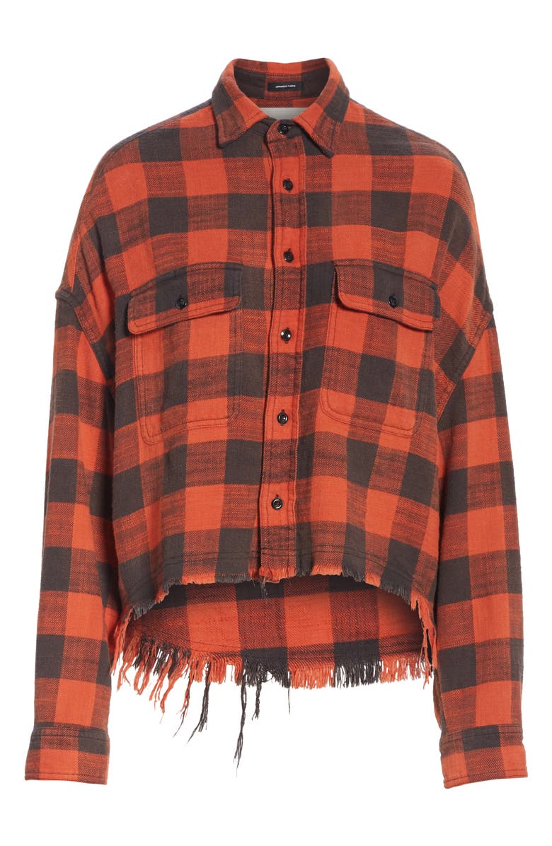 R13 Crop Work Shirt, Alternate, color,