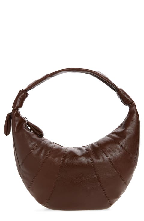 Fortune Croissant Leather Shoulder Bag