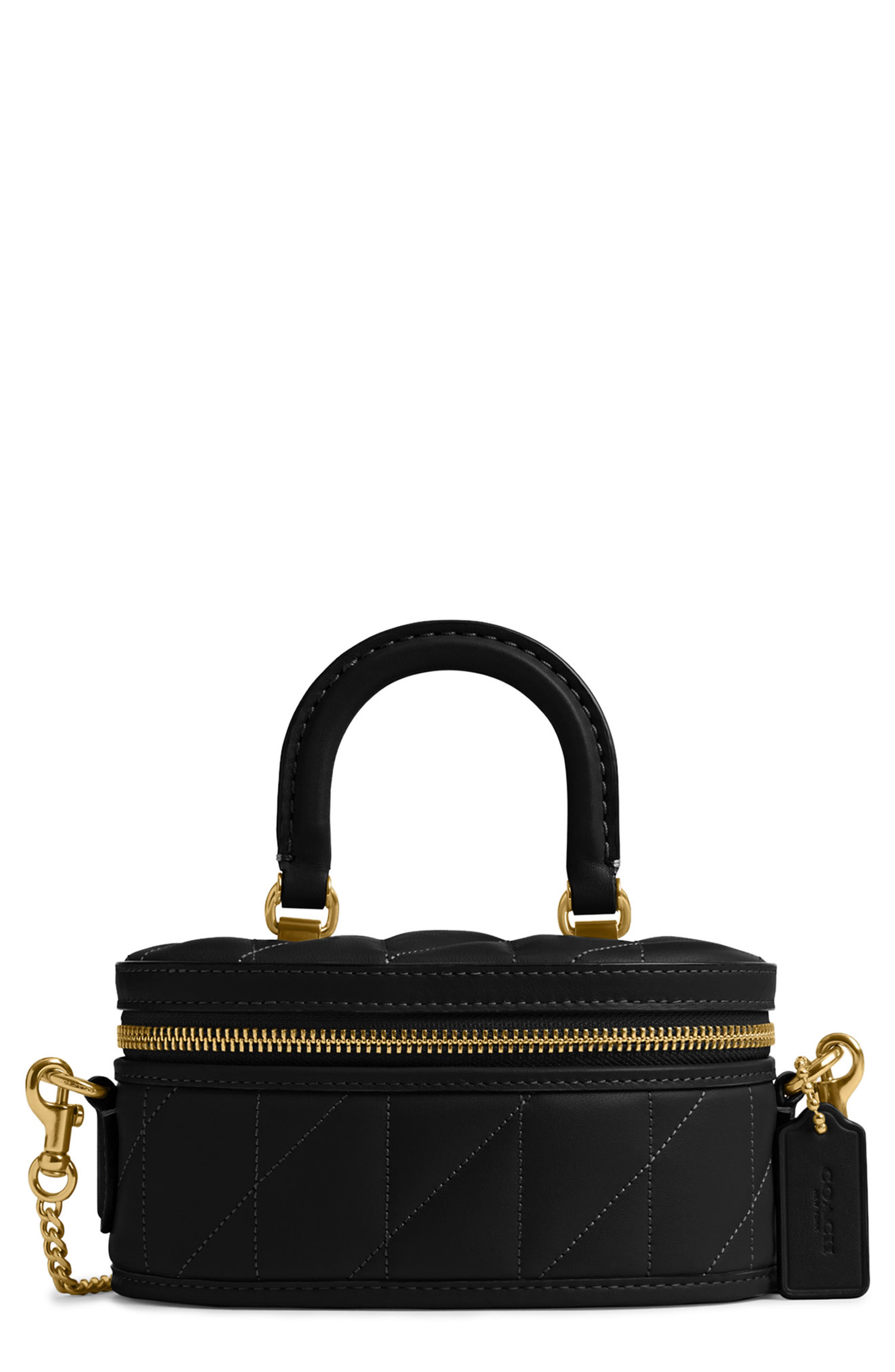 COACH Trail Quilted Leather Crossbody Bag, Main, color, 