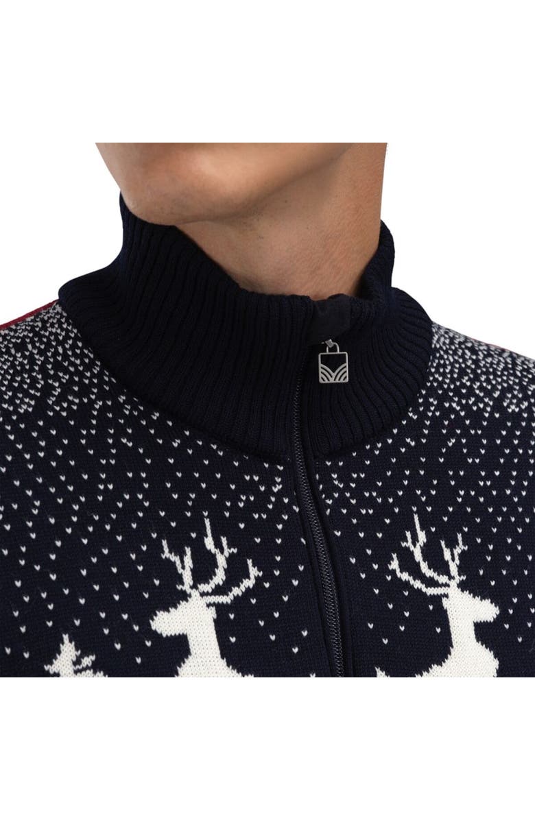 Dale of Norway Dale Christmas Sweater - Men's, Alternate, color, Navy/Off White/Red Rose2