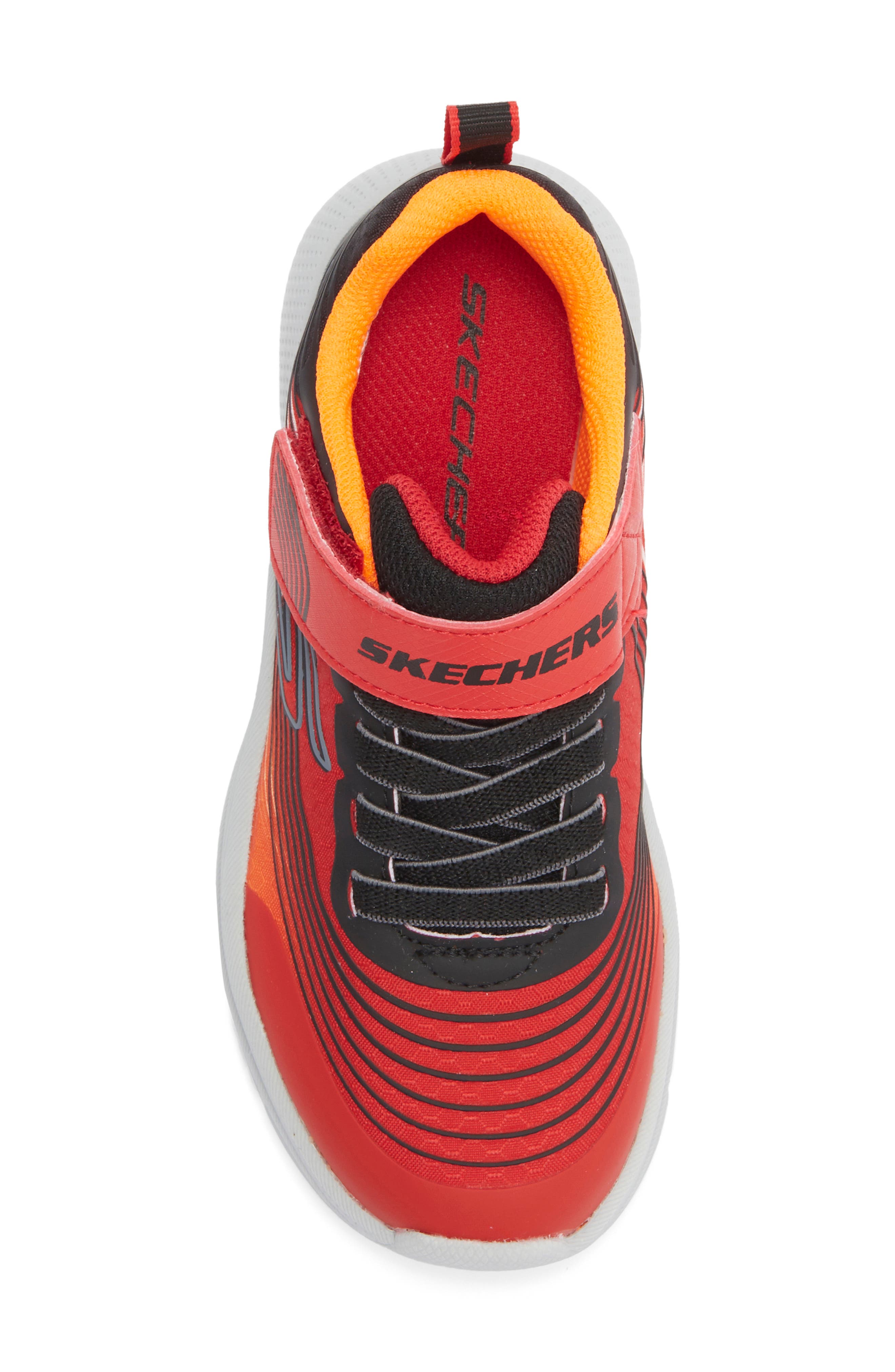 Kids' Microspec Advance Sneaker, Alternate, color, RED/ BLACK