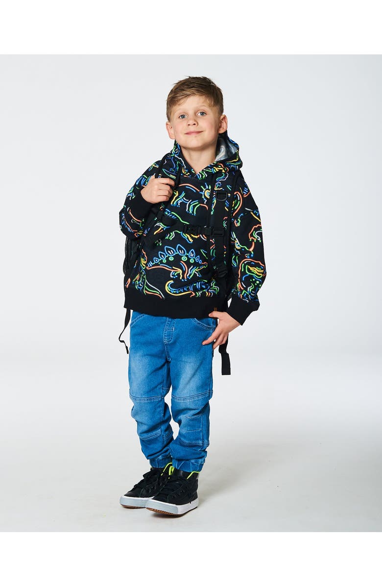 Deux par Deux Boy's French Terry Jogger Pants Light Blue Denim, Alternate, color, 