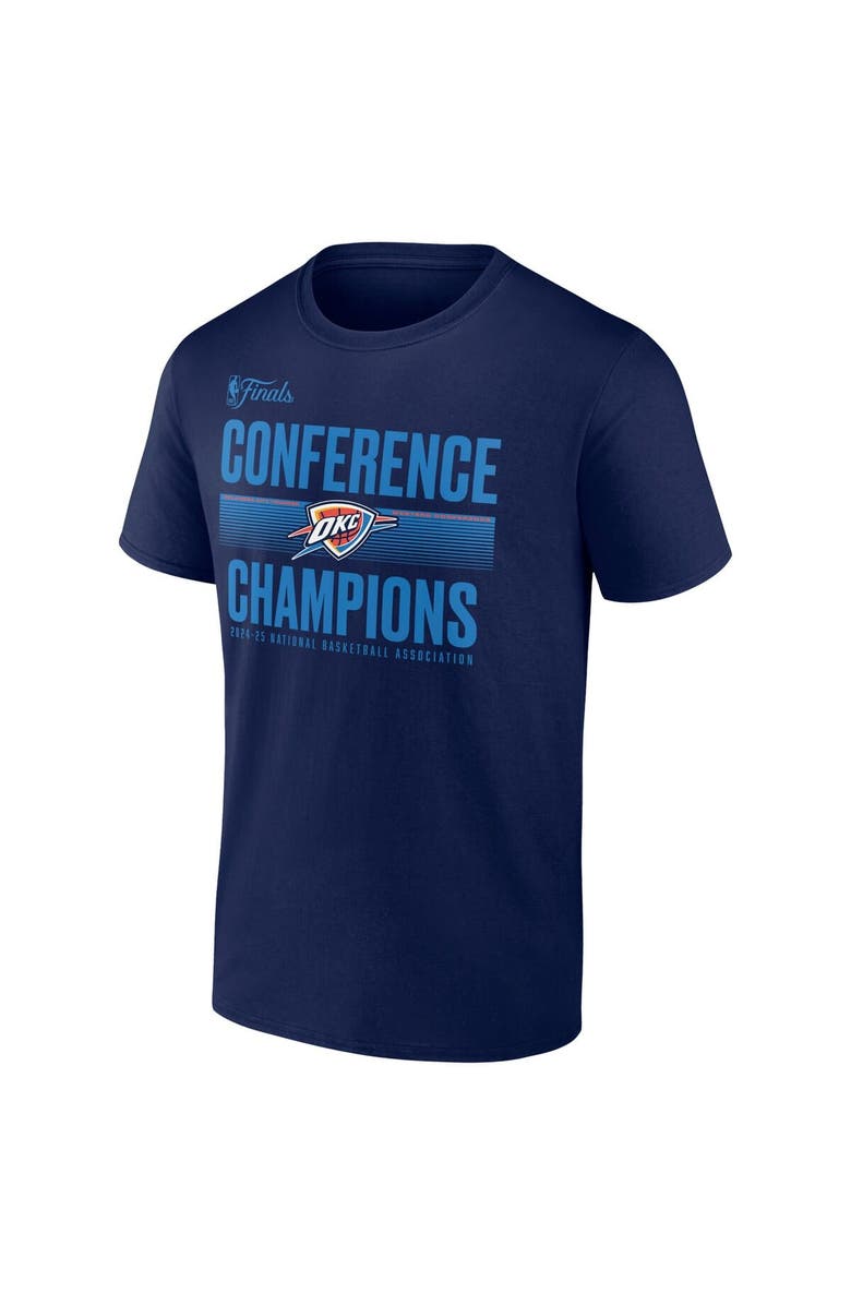 FANATICS Men's Fanatics  Navy Oklahoma City Thunder 2025 Western Conference Champions Ball Handler T-Shirt, Alternate, color, 