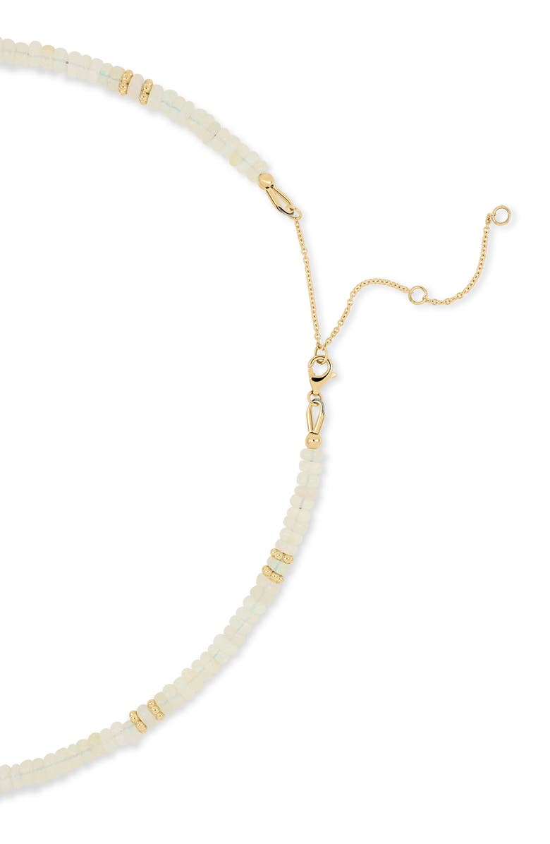 Bony Levy 14K Gold Iris White Opal Beaded Necklace, Alternate, color, 18Ky Gold