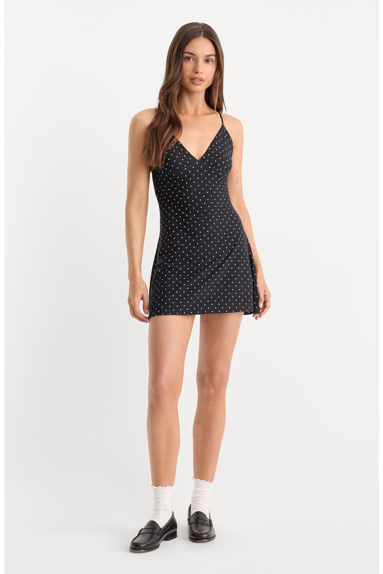 The Weightless Sculpting Minidress, Alternate, color, MINI DOT BLACK