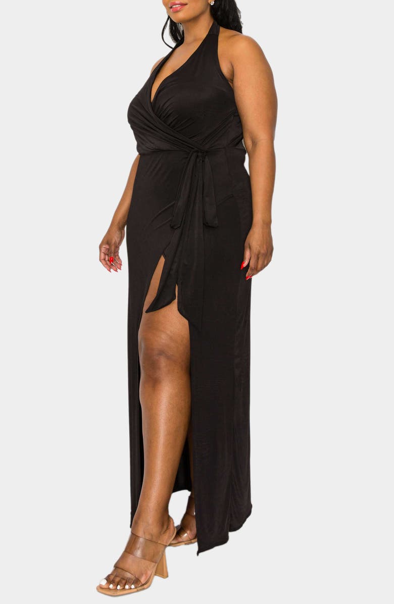 L I V D Gisele Halter Maxi Dress, Alternate, color, 