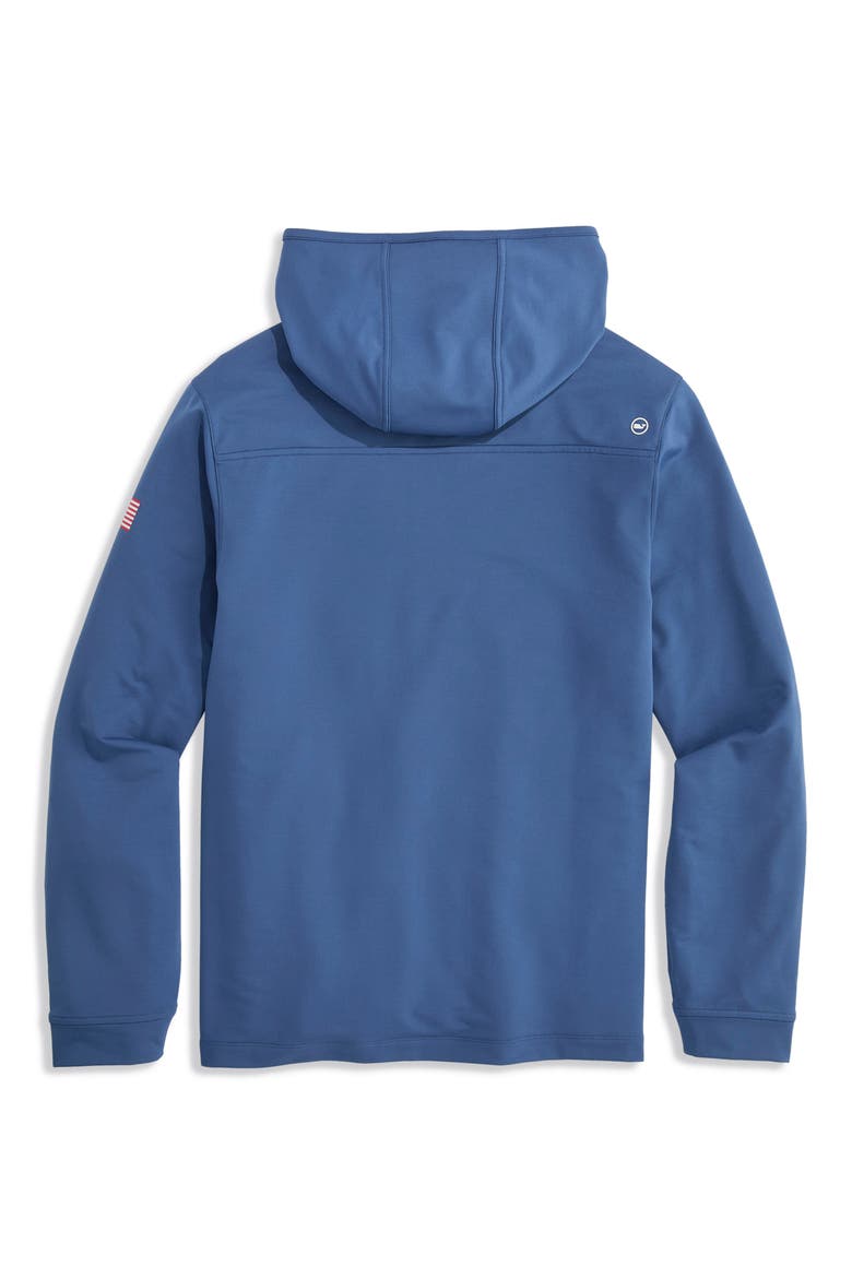 Clubhouse Performance Hoodie, Alternate, color, AMERICANA MOONSHINE