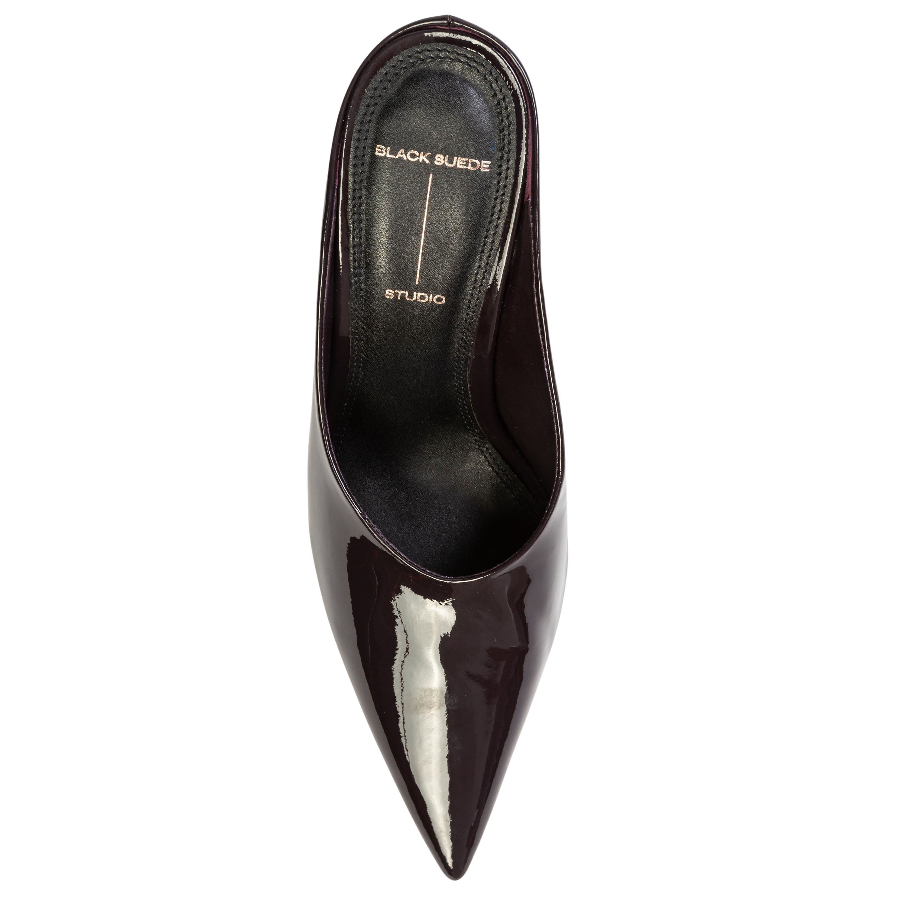 BLACK SUEDE STUDIO Fallon 100 Pump, Alternate, color, Dark Plum Patent