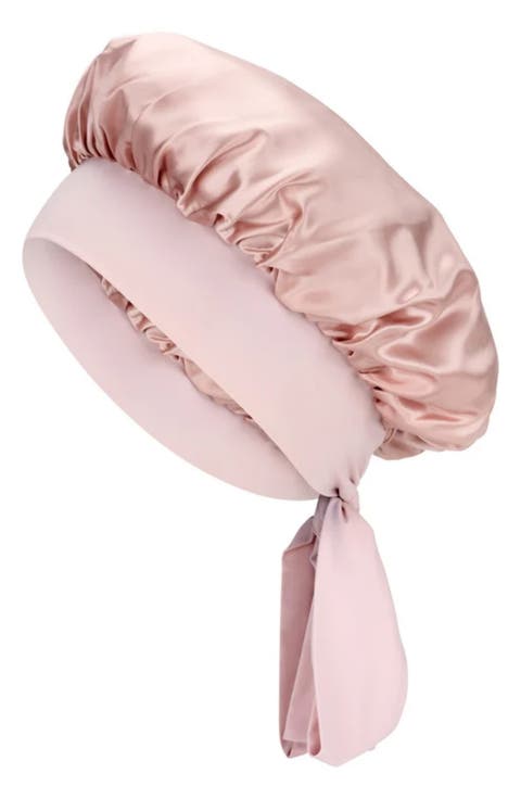 Bow Mulberry Silk Bonnet