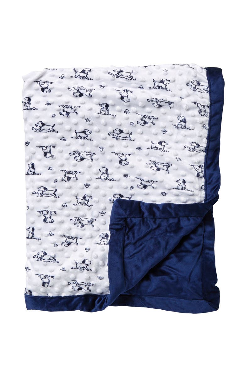 Little Me Puppy Print Blanket, Main, color,