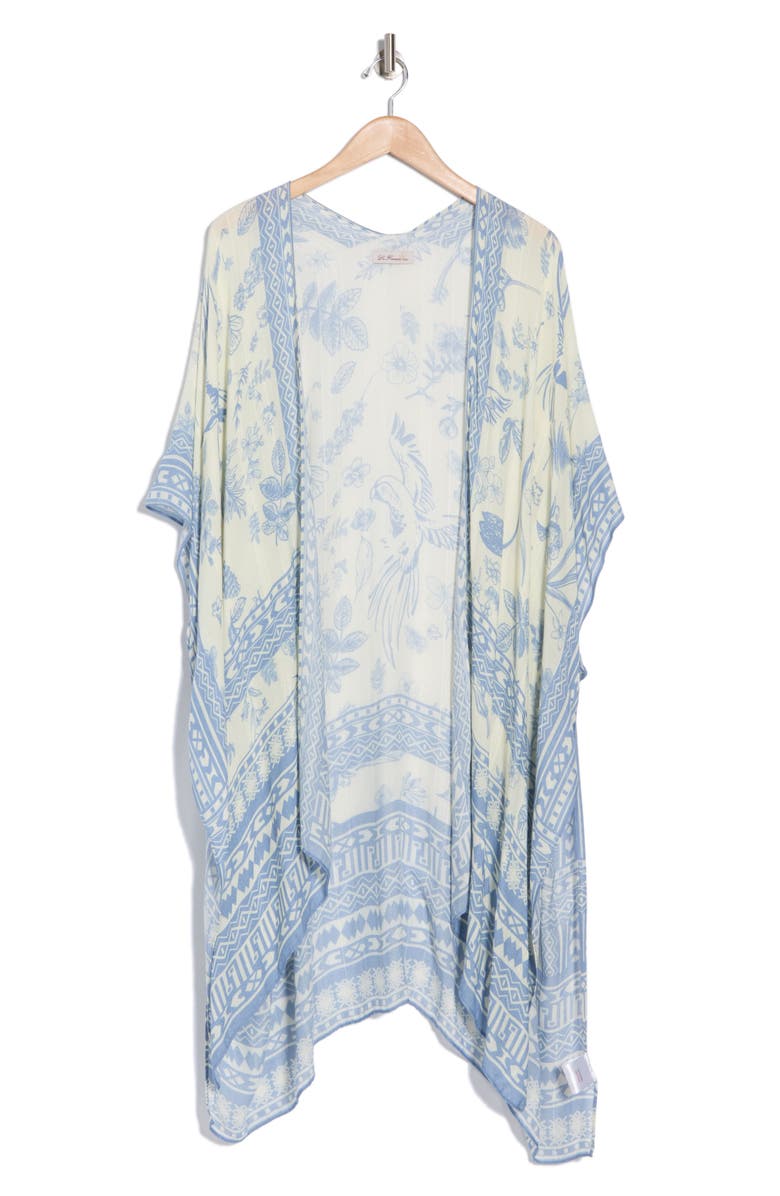 La Fiorentina Baroque Ruana, Alternate, color, Blue