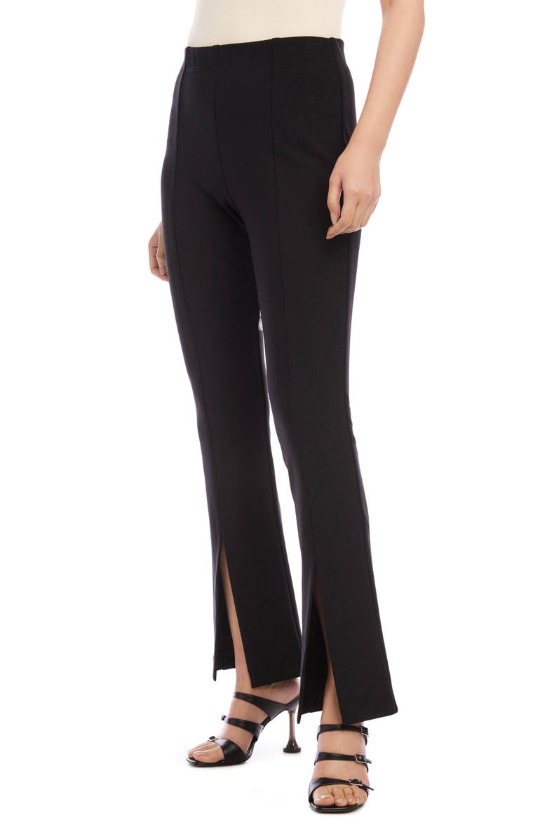 FIFTEEN TWENTY Harlow Slit Hem Bootcut Pants, Alternate, color, Black