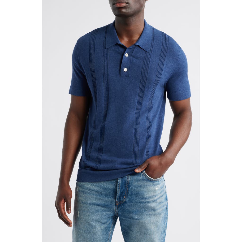 Rails Cillian Polo Shirt In Indigo Denim