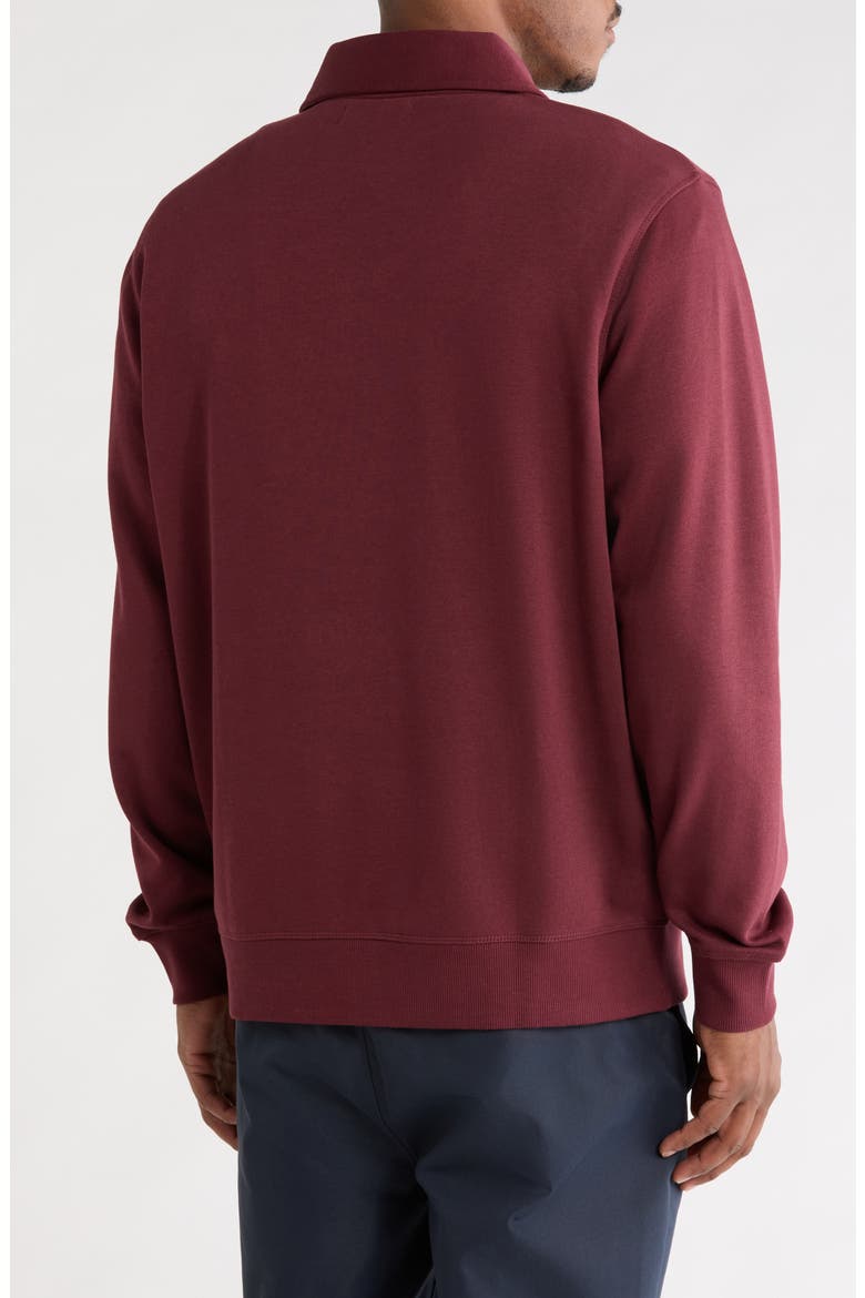 Quarter Zip Fleece Rugby Pullover, Alternate, color, 610 PORT ROYALE