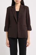AK ANNE KLEIN One-Button Blazer