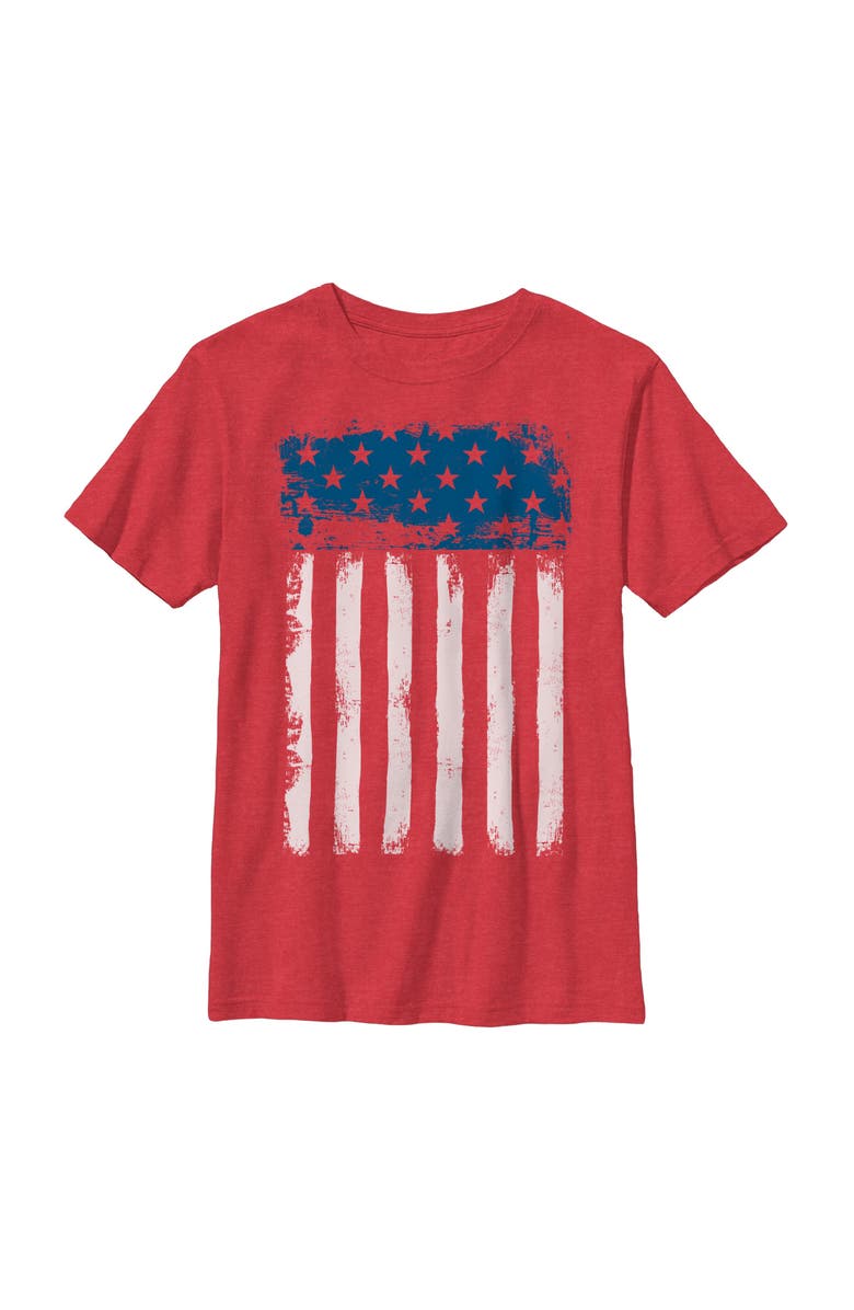 Lost Gods Boy's Lost Gods Fourth of July Streak American Flag Graphic T-Shirt, Main, color, Red