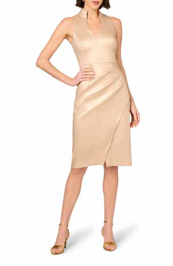 Aidan Mattox by Adrianna Papell Foiled Stretch Mikado Cocktail Dress