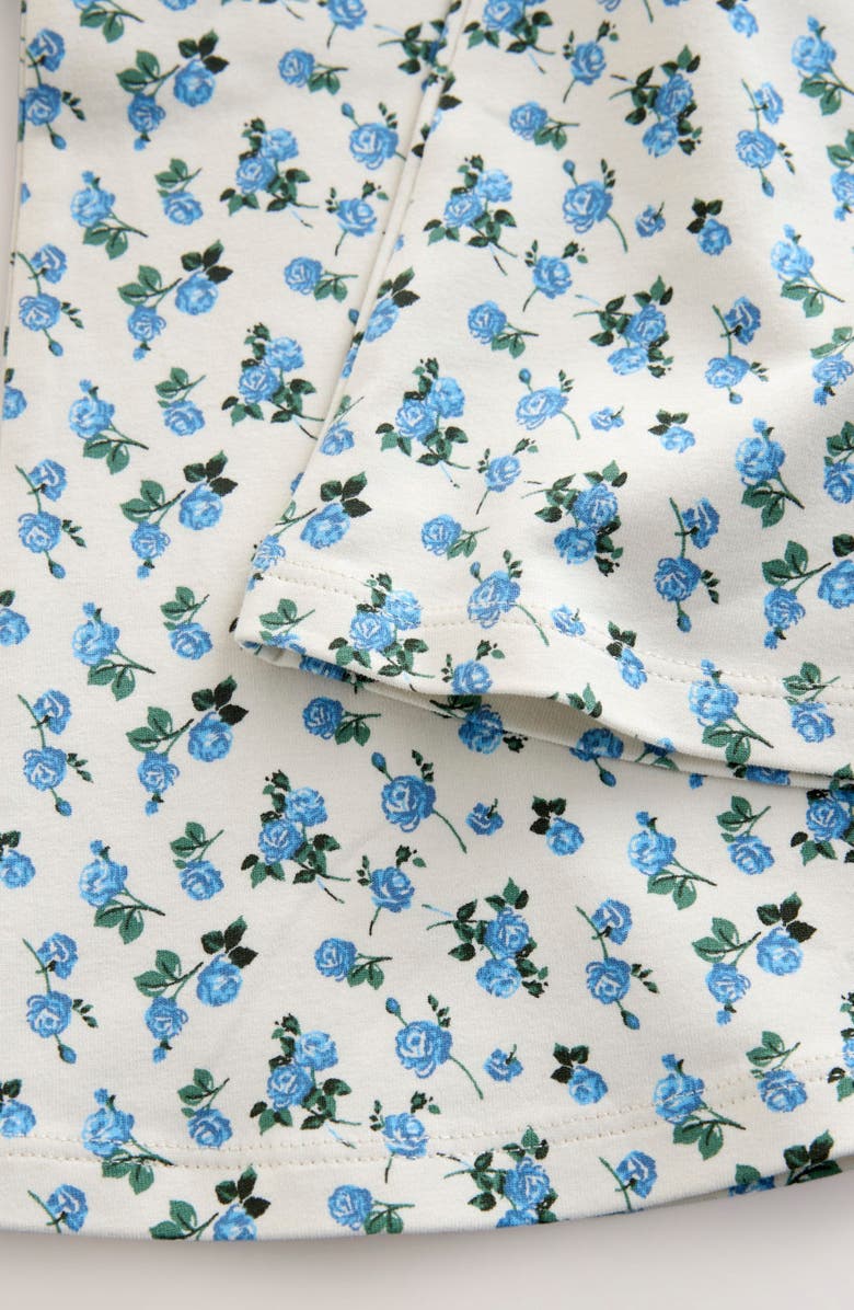 NEXT Kids' Ditsy Sweatshirt & Floral Flare Leggings Set, Alternate, color, Grey