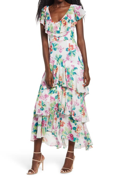 Chelsea Tiered Ruffle Maxi Dress (Regular & Plus)
