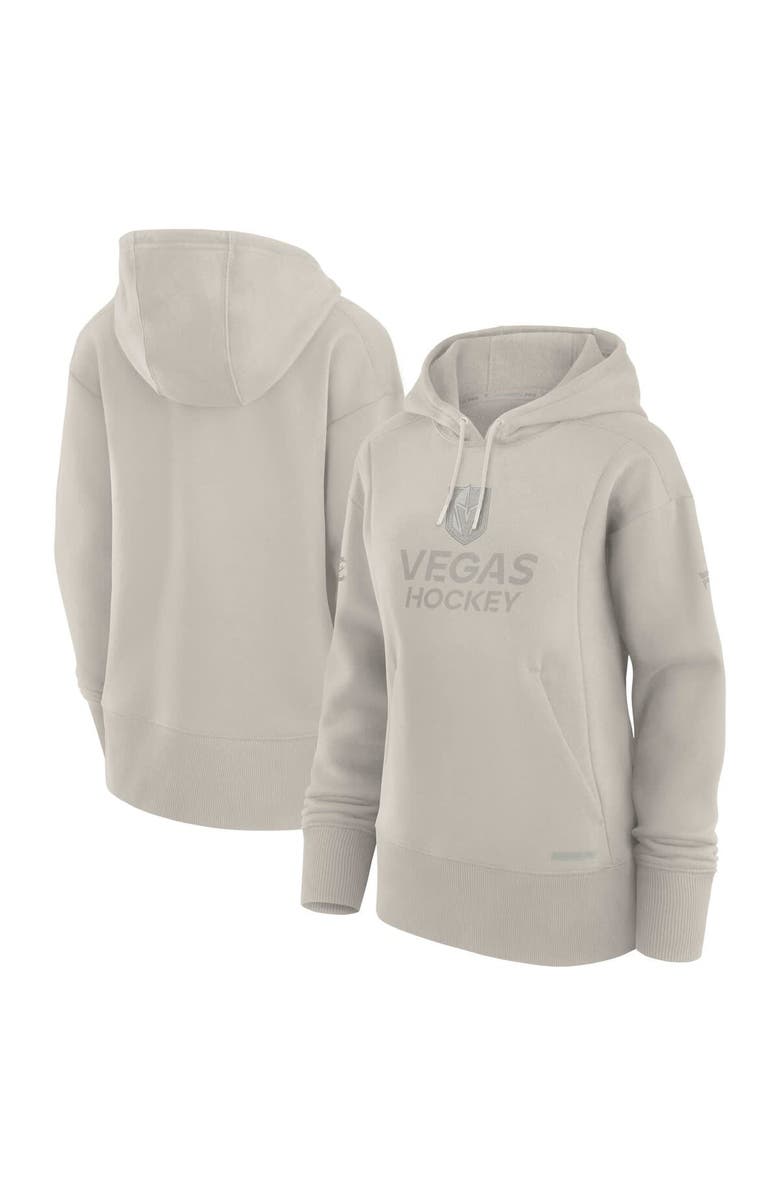FANATICS Women's Fanatics Cream Vegas Golden Knights Authentic Pro Road Pullover Hoodie, Alternate, color, 