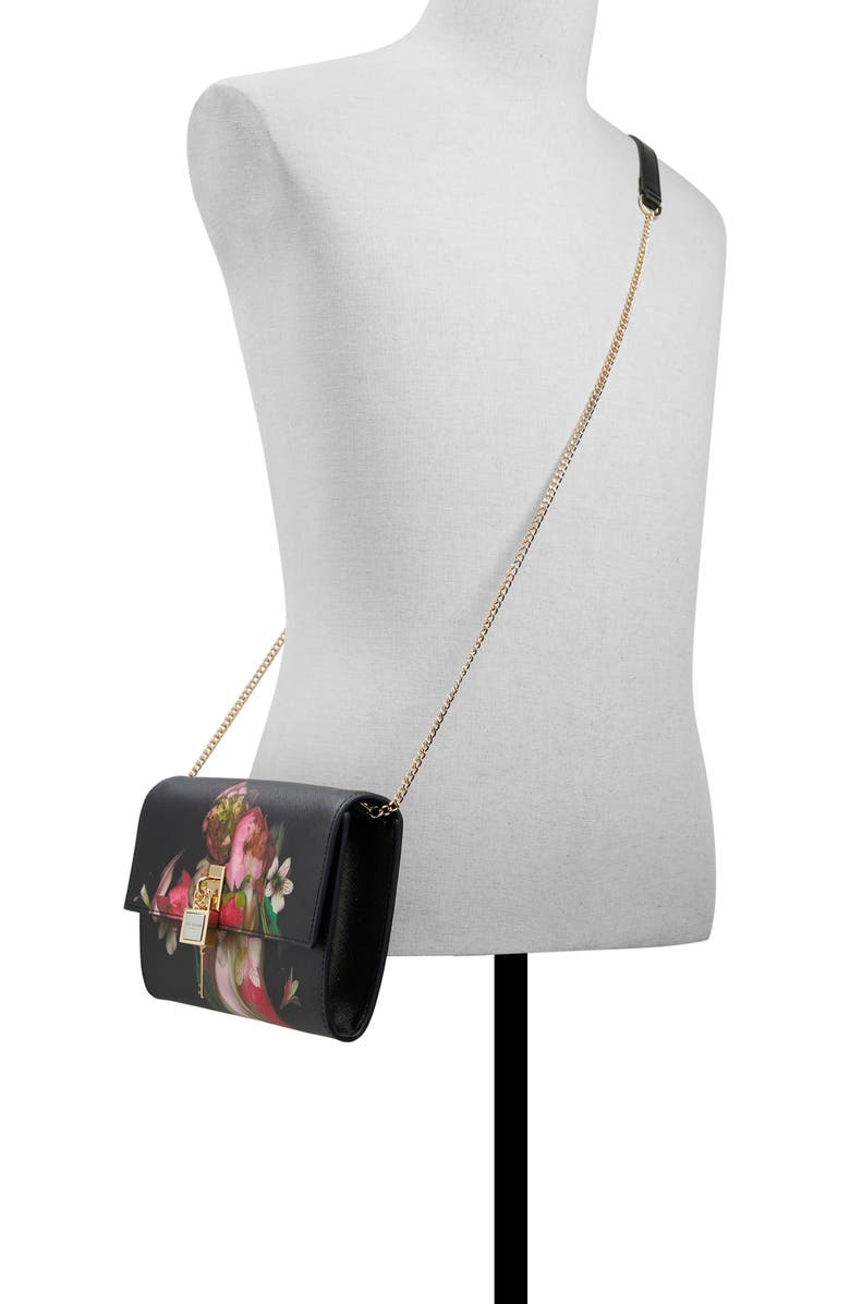 Ted Baker London Cyra Metallic Leather Crossbody Bag, Alternate, color,