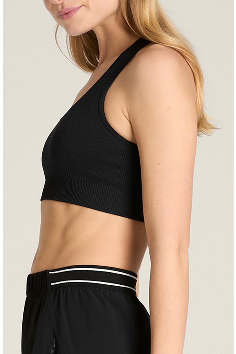 Everyday Rib Sports Bra, Alternate, color, BLACK