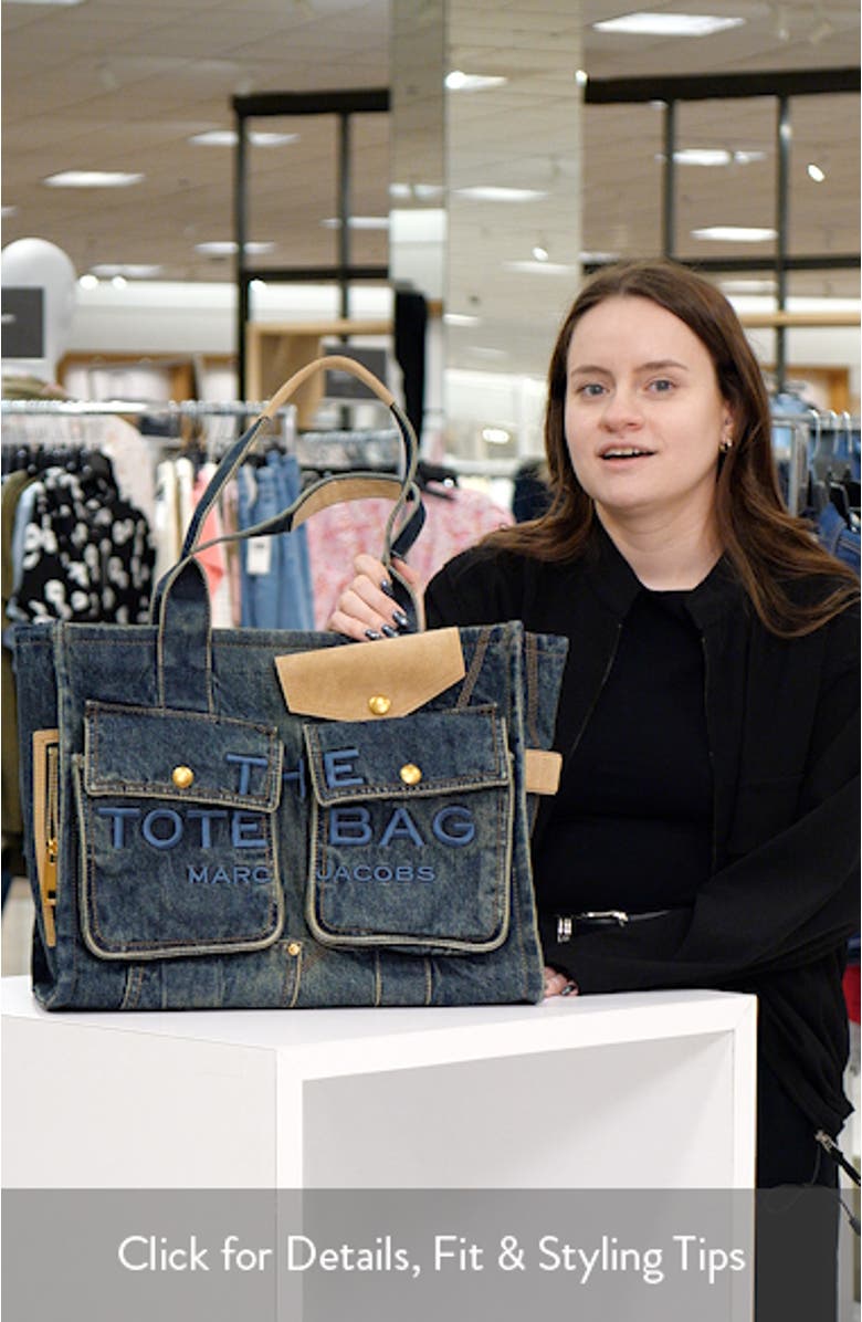 The Large Denim Tote Bag, sales video thumbnail