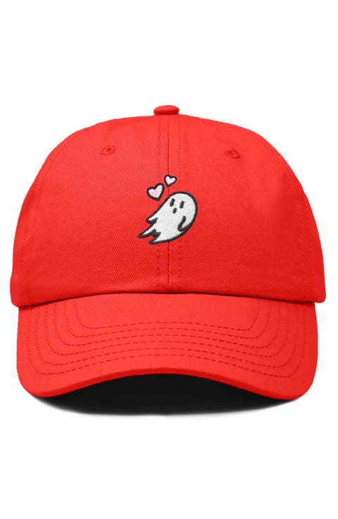 Heartly Ghost Embroidered Cap