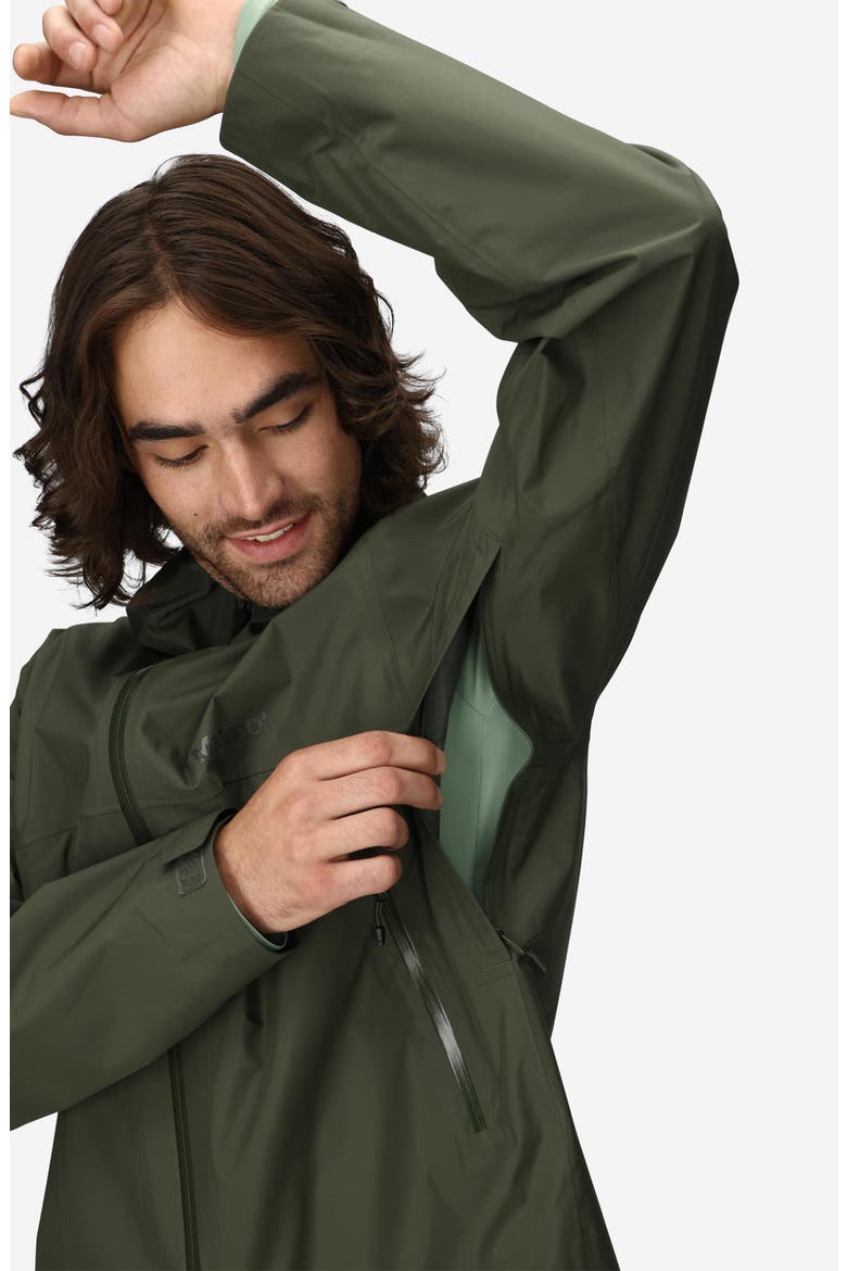 Minimalist Pertex® Waterproof Hooded Jacket, Alternate, color, NORI