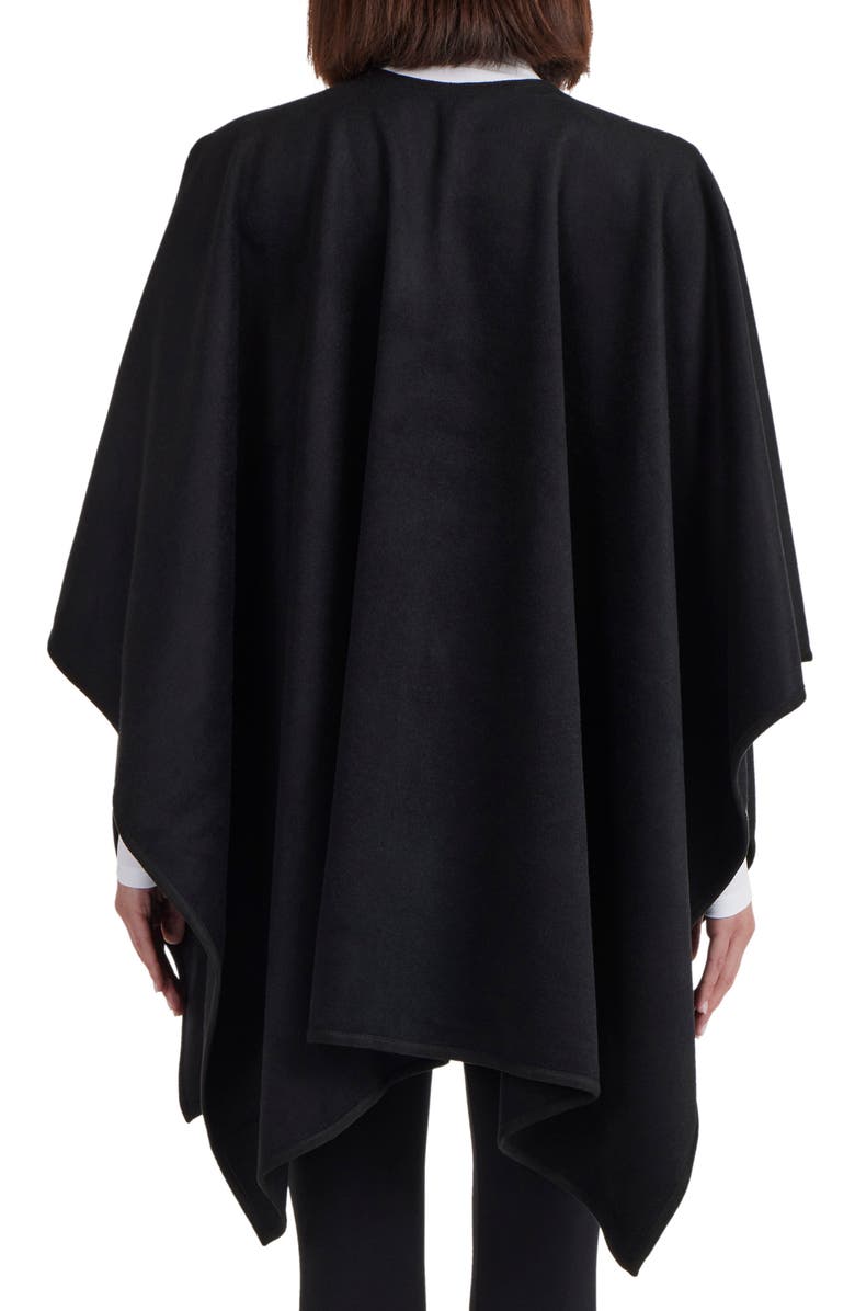 Bruno Magli Wool Blend Cape, Alternate, color, Black