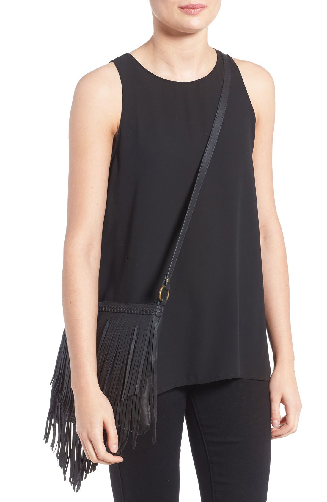 BP. Layered Fringe Crossbody Bag, Alternate, color, 