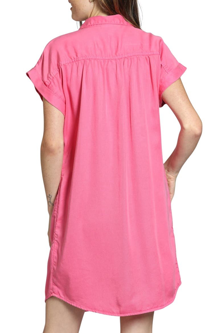 Scoop Pocket Shirtdress, Alternate, color, PINK