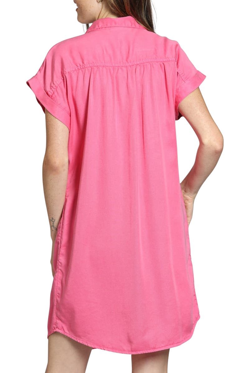 APNY Scoop Pocket Shirtdress, Alternate, color, Pink